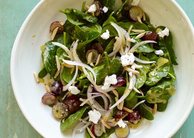 Spinach Salad and Mustard Vinaigrette